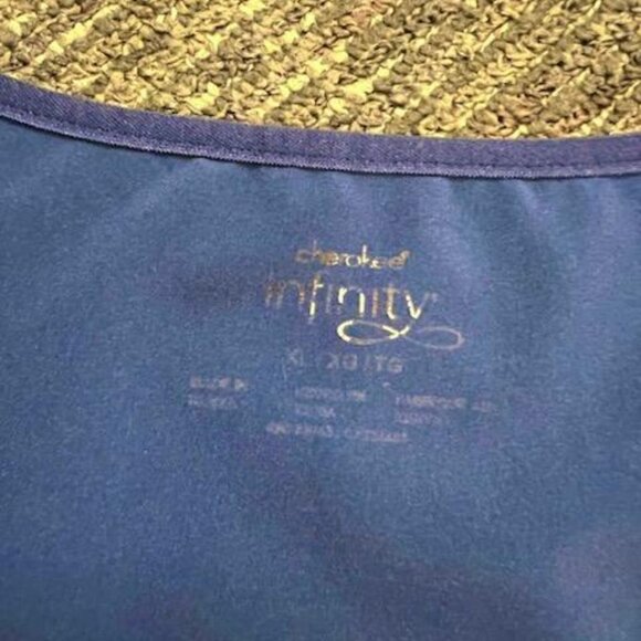 Cherokee Infinity Navy Scrub set XL Tall Jogger - Picture 3 of 3